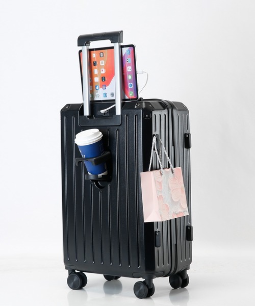 relac（レーラック）の「ドリンクホルダー付き 多機能 キャリーケース