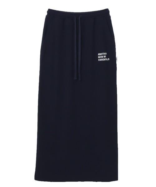 ANME(アンメ)の「セルフカットリブANMEエンブロイダリーロゴタイトスカート(スカート・レディース・ダークネイビー/ベージュ系その他/ブラック/杢グレー・M/L)」の10枚目の写真