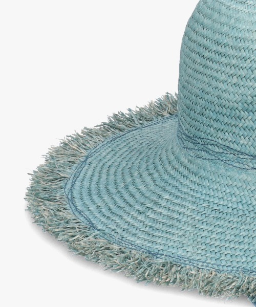 OVERRIDE（オーバーライド）の「OVERRIDE  LOG COL RAFFIA HAT / オーバーライド（ハット・レディース・ブルー/ピンク/マスタード・M/57.5cm）」の8枚目の写真