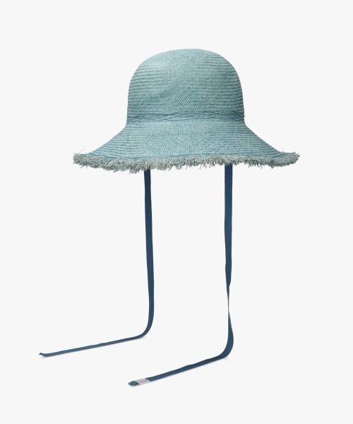 OVERRIDE（オーバーライド）の「OVERRIDE  LOG COL RAFFIA HAT / オーバーライド（ハット・レディース・ブルー/ピンク/マスタード・M/57.5cm）」の10枚目の写真