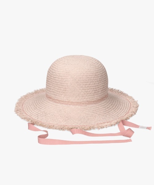 OVERRIDE（オーバーライド）の「OVERRIDE  LOG COL RAFFIA HAT / オーバーライド（ハット・レディース・ブルー/ピンク/マスタード・M/57.5cm）」の17枚目の写真
