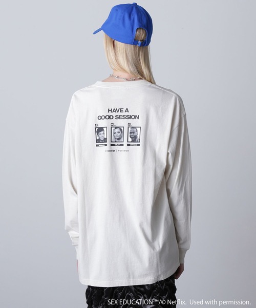 tシャツ Netflix Series ‘SEX EDUCATION’ × ROSE BUD/PHOTO BACK PRINT TEE レディース ROSE BUD tシャツ Netflix Series 'SEX EDUCATION' × BUD