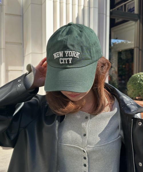 RAY CASSIN（レイカズン）の「NEWYORK CAP　/　ロゴキャップ（キャップ・レディース・ホワイト/グリーン/ピンク・FREE）」の22枚目の写真
