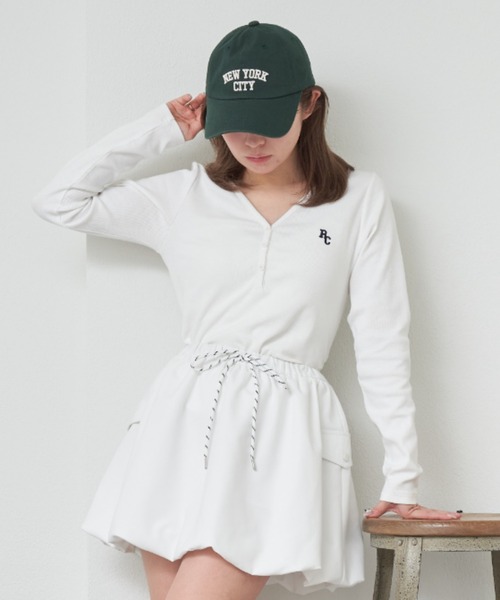 RAY CASSIN（レイカズン）の「NEWYORK CAP　/　ロゴキャップ（キャップ・レディース・ホワイト/グリーン/ピンク・FREE）」の16枚目の写真