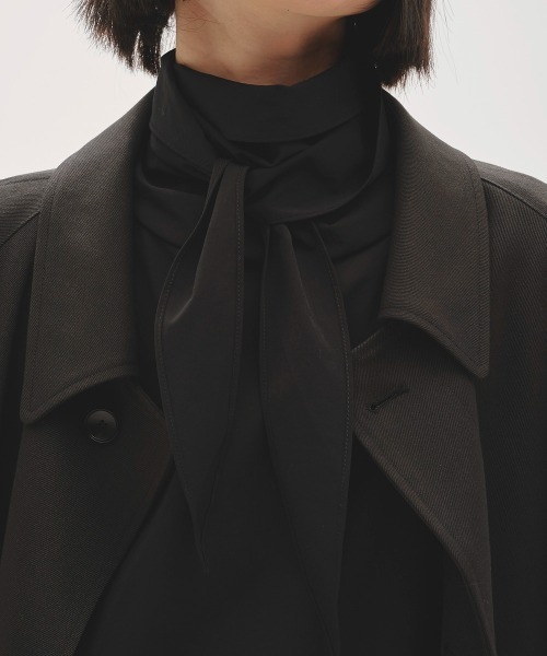 TODAYFUL(トゥデイフル)の「TODAYFUL Roundhem Tie Blouse(シャツ/ブラウス・レディース・ブラック/ベージュ/ブラウン・FREE)」の9枚目の写真