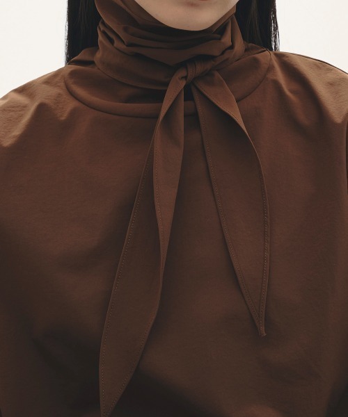 TODAYFUL(トゥデイフル)の「TODAYFUL Roundhem Tie Blouse(シャツ/ブラウス・レディース・ブラック/ベージュ/ブラウン・FREE)」の12枚目の写真