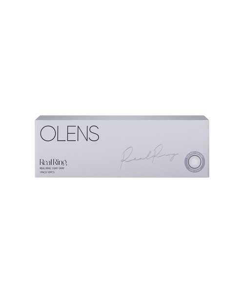 OLENS（オーレンズ）の「OLENS Real Ring 1day グレー（10枚入り）（コンタクトレンズ・カラコン・レディース・グレー・-5.50/-6.00/-6.50/-7.00/-7.50/-8.00/-3.75/-4.00/-4.25/-4.50/-4.75/-5.00/-1.75/-2.25/-2.50/-2.75/-3.25/-3.50/±0.00/-0.50/-1.00/-1.25/-1.50/-3.00/-2.00）」の4枚目の写真