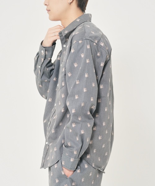 CORISCO(コリスコ)の「ツイル アニマル柄シャツ(M1)(シャツ/ブラウス・メンズ・その他1/その他2/その他3・MEDIUM/LARGE/X-LARGE)」の5枚目の写真