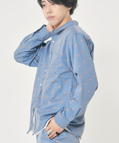 CORISCO(コリスコ)の「ツイル アニマル柄シャツ(M1)(シャツ/ブラウス・メンズ・その他1/その他2/その他3・MEDIUM/LARGE/X-LARGE)」の11枚目の写真