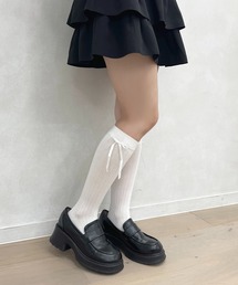 apres jour | 【apres jour×ARIAZ】リボン付きハイソックス(ソックス/靴下)