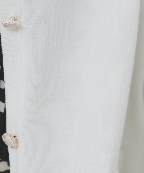 index(インデックス)の「《5color》ポケットデザイン付きクルーネックカーディガン【洗濯機洗い可】(カーディガン/ボレロ・レディース・チャコール/オレンジ系/オフホワイト/ネイビー/ナチュラル・36/42/38/40)」の13枚目の写真