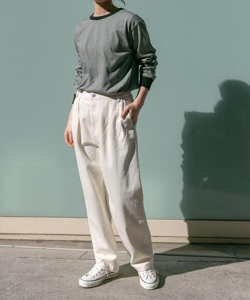 FORK&SPOON（フォークアンドスプーン）の「FORK&SPOON　CAVEボーダーロングスリーブTシャツ（Tシャツ/カットソー・レディース・ブラック系その他/ホワイト系その他・1）」の7枚目の写真