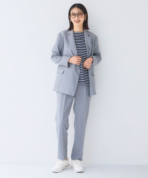 CROSS FUNCTION（クロスファンクション）の「《洗える》サマ美え 冷感麻調テーパードパンツ【CF/クロスファンクション】（スラックス・レディース・アイボリー/グレー/ブラウン・L/M/LL）」の11枚目の写真