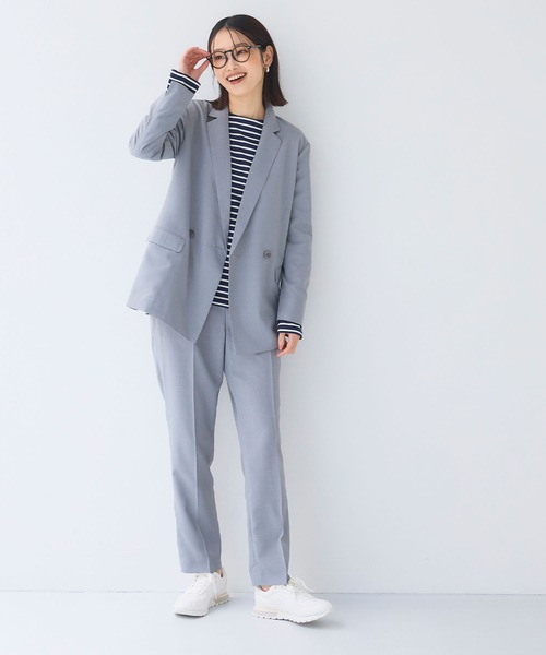 CROSS FUNCTION（クロスファンクション）の「《洗える》サマ美え 冷感麻調テーパードパンツ【CF/クロスファンクション】（スラックス・レディース・アイボリー/グレー/ブラウン・L/M/LL）」の8枚目の写真