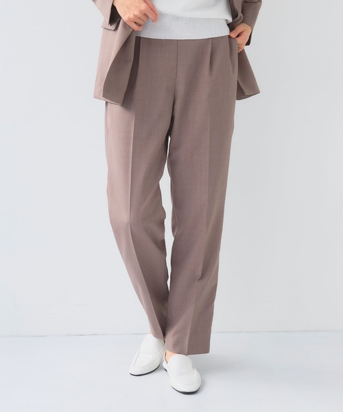 CROSS FUNCTION（クロスファンクション）の「《洗える》サマ美え 冷感麻調テーパードパンツ【CF/クロスファンクション】（スラックス・レディース・アイボリー/グレー/ブラウン・L/M/LL）」の20枚目の写真