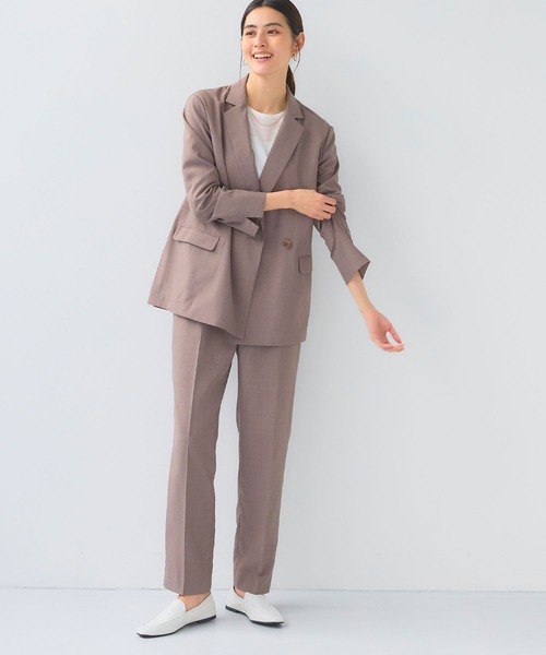 CROSS FUNCTION（クロスファンクション）の「《洗える》サマ美え 冷感麻調テーパードパンツ【CF/クロスファンクション】（スラックス・レディース・アイボリー/グレー/ブラウン・L/M/LL）」の21枚目の写真