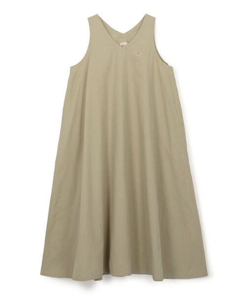 DANTON（ダントン）の「WOMEN'S HIGH COUNT COTTON V NECK DRESS