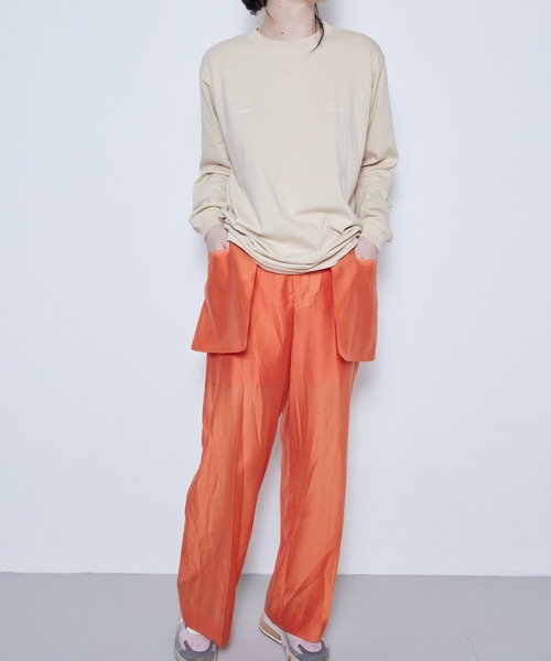 Muel Chic（ミュエルシック）の「Sint sheer pants  シントシアーパンツ（その他パンツ・レディース・アイボリー系/ブラック/オレンジ・FREE）」の13枚目の写真
