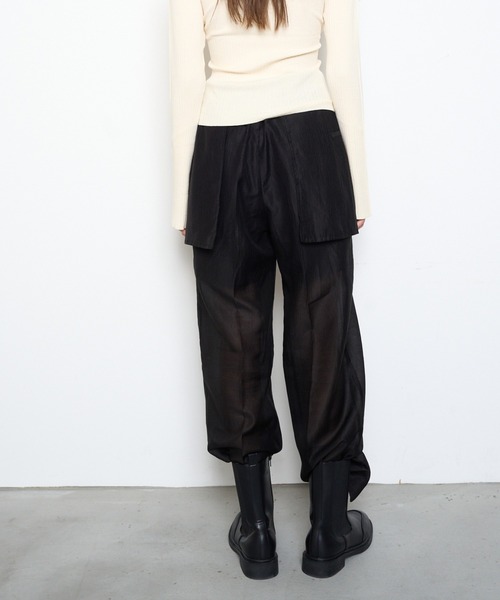 パンツ [Gimmetheyoung] SHEER SHIRRING TEXTURE PANTS gimmetheyoung,김미더영