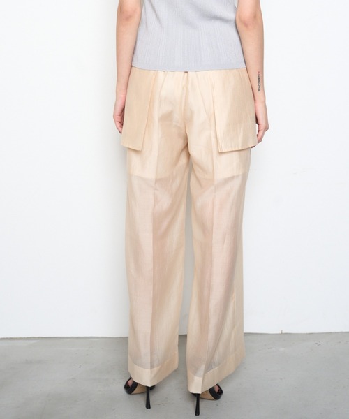 Muel Chic（ミュエルシック）の「Sint sheer pants  シントシアーパンツ（その他パンツ・レディース・アイボリー系/ブラック/オレンジ・FREE）」の7枚目の写真