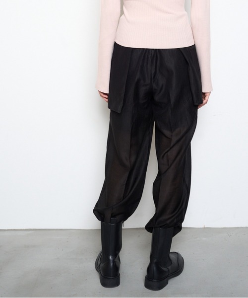 Muel Chic（ミュエルシック）の「Sint sheer pants  シントシアーパンツ（その他パンツ・レディース・アイボリー系/ブラック/オレンジ・FREE）」の19枚目の写真