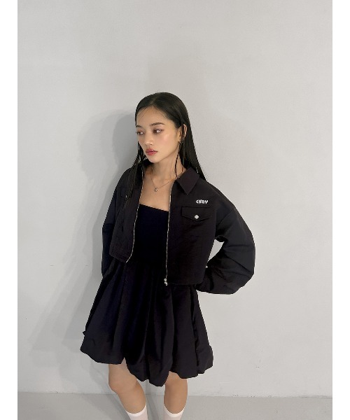 EIMY ISTOIRE（エイミーイストワール）の「バルーンシルエットセットアップ（セットアップ・レディース・ライトイエロー/ネイビー/ベージュ・F）」の8枚目の写真