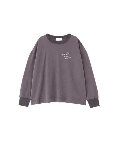 human woman（ヒューマンウーマン）の「【ピンク/WEB限定カラー】◆ミニ裏毛ロゴトレーナー（Tシャツ/カットソー・レディース・ピンク/ホワイト/イエロー/グレー系その他・MEDIUM）」の11枚目の写真