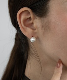 金属アレルギー対応 一粒パールピアス 10mm