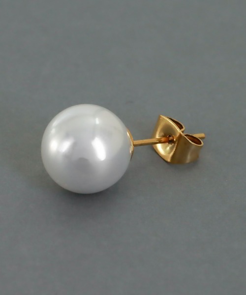 abaskdesign(アバスクデザイン)の「金属アレルギー対応 一粒パールピアス 10mm(ピアス(両耳用)・レディース・ゴールド・FREE)」の8枚目の写真