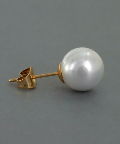 abaskdesign(アバスクデザイン)の「金属アレルギー対応 一粒パールピアス 10mm(ピアス(両耳用)・レディース・ゴールド・FREE)」の10枚目の写真
