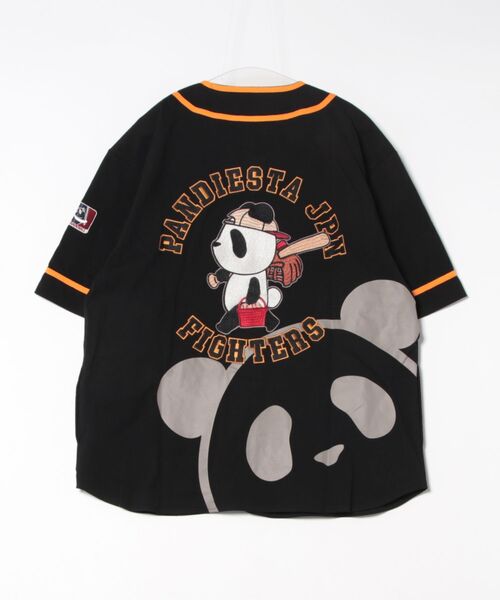 新品】【タグ付】 PANDIESTA ベースボール シャツ 半袖 XL 刺繍 PDJ