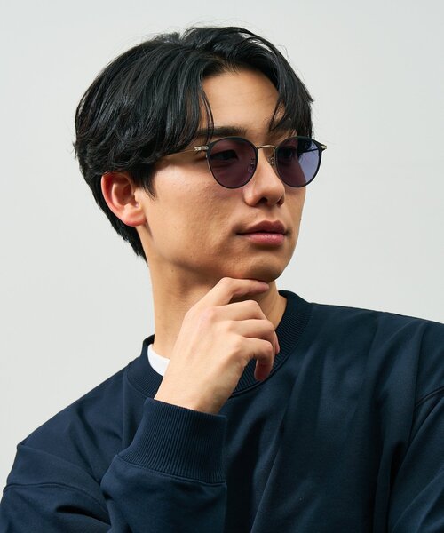 UNITED ARROWS(ユナイテッドアローズ)の「【WEB限定】ボストン型 サングラス|調光サングラス|レンズの色が変わる|彫金|ゴールド|メタル|UVカット|紫外線対策|ユナイテッドアローズ|Zoff|UNITED ARROWS(サングラス・レディース・ブラウン系その他/ブラック系その他6・FREE)」の20枚目の写真