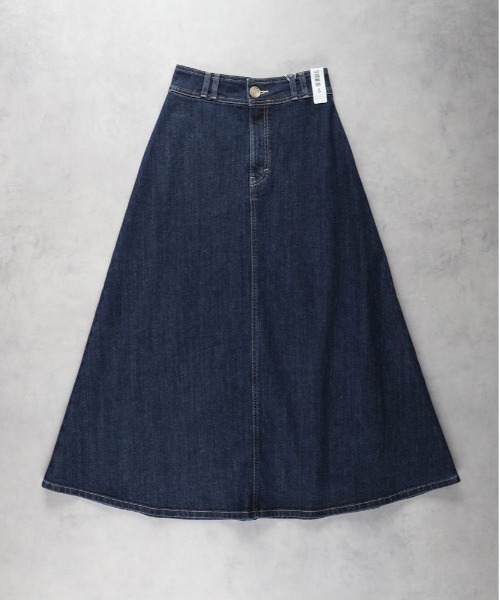 SOMETHING（サムシング）の「【SOMETHING】スプレッドスカート（デニムスカート・レディース・ダークインディゴブルー・M/L/S）」の6枚目の写真