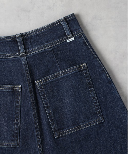 SOMETHING（サムシング）の「【SOMETHING】スプレッドスカート（デニムスカート・レディース・ダークインディゴブルー・M/L/S）」の10枚目の写真