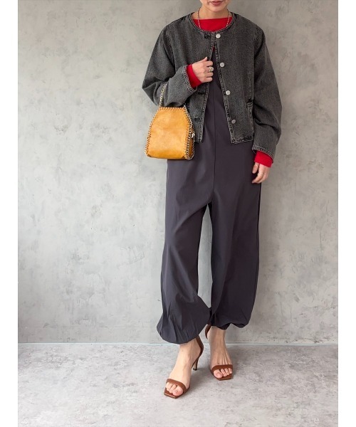 Day and Grade(デイアンドグレイド)の「【ZOZOTOWN限定アイテム】撥水サロペット(サロペット/オーバーオール・レディース・ブラック/チャコールグレー・FREE)」の19枚目の写真