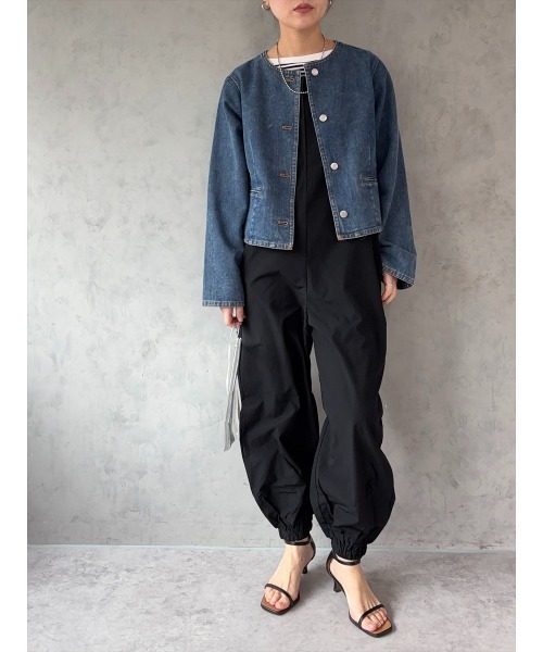 Day and Grade(デイアンドグレイド)の「【ZOZOTOWN限定アイテム】撥水サロペット(サロペット/オーバーオール・レディース・ブラック/チャコールグレー・FREE)」の16枚目の写真