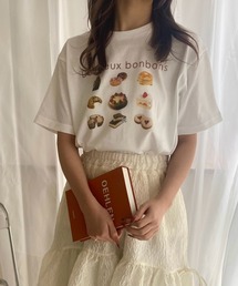 merrylatte | 『低身長用サイズあり』スイーツプリント半袖Tシャツ(Tシャツ/カットソー)