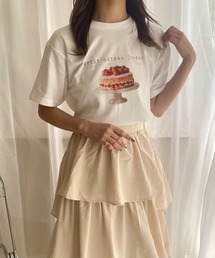『低身長用サイズあり』スイーツプリント半袖Tシャツ