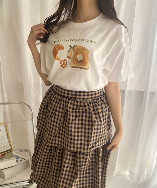 merrylatte（メリーラテ）の「『低身長用サイズあり』スイーツプリント半袖Tシャツ（Tシャツ/カットソー・レディース・ホワイト/A/B/C/D・SMALL/MEDIUM/X-SMALL）」の11枚目の写真