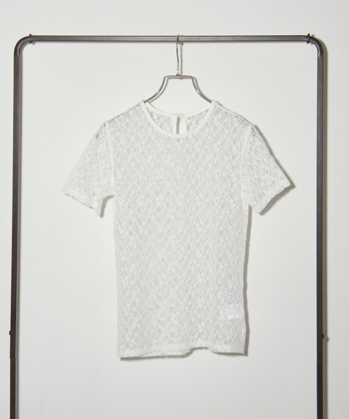 MAISON BREEZE reveur(メゾンブリーズレヴール)の「【MAISON BREEZE reveur】Flower lace T-shirt フラワーレースTシャツ(Tシャツ/カットソー・レディース・ホワイト/ブラック・FREE)」の11枚目の写真
