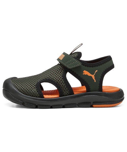 PUMA（プーマ）の「PUMA プーマ ボーイズ プーマ ファン レーサー メッシュ サンダル 17-21cm Puma（サンダル・キッズ・ブラック×ピンク/ブラック系その他4/ピンク系その他2・17.0cm/18.5cm/19.0cm/20.0cm/21.0cm）」の2枚目の写真