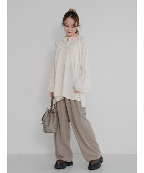 JUMELLE（ジュメロ）の「stripe slacks（スラックス・レディース・グレー/ベージュ・MEDIUM/SMALL）」の8枚目の写真