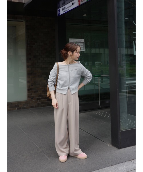 JUMELLE（ジュメロ）の「stripe slacks（スラックス・レディース・グレー/ベージュ・MEDIUM/SMALL）」の11枚目の写真