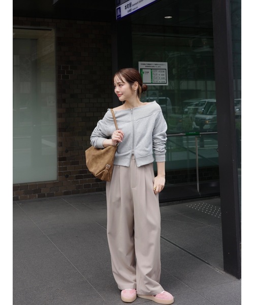 JUMELLE（ジュメロ）の「stripe slacks（スラックス・レディース・グレー/ベージュ・MEDIUM/SMALL）」の7枚目の写真