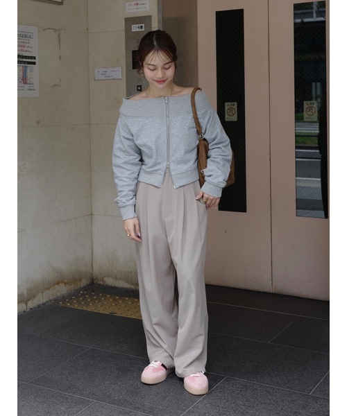 JUMELLE（ジュメロ）の「stripe slacks（スラックス・レディース・グレー/ベージュ・MEDIUM/SMALL）」の13枚目の写真