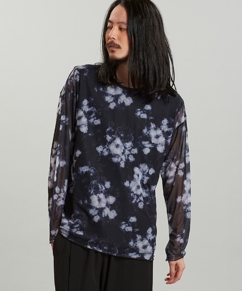 NO ID.(ノーアイディ)の「mlt5166-シアーBIG-PO プルオーバー(その他トップス・メンズ・F/B/P/ブラック・ONE SIZE)」の1枚目の写真