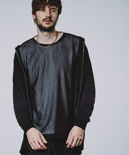 NO ID.(ノーアイディ)の「mlt5166-シアーBIG-PO プルオーバー(その他トップス・メンズ・F/B/P/ブラック・ONE SIZE)」の20枚目の写真