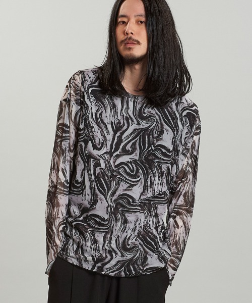 NO ID.(ノーアイディ)の「mlt5166-シアーBIG-PO プルオーバー(その他トップス・メンズ・F/B/P/ブラック・ONE SIZE)」の18枚目の写真