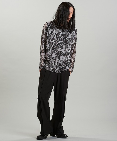 NO ID.(ノーアイディ)の「mlt5166-シアーBIG-PO プルオーバー(その他トップス・メンズ・F/B/P/ブラック・ONE SIZE)」の16枚目の写真