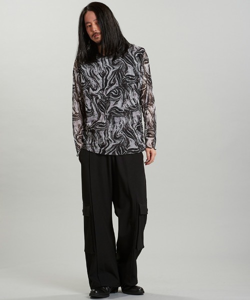 NO ID.(ノーアイディ)の「mlt5166-シアーBIG-PO プルオーバー(その他トップス・メンズ・F/B/P/ブラック・ONE SIZE)」の15枚目の写真